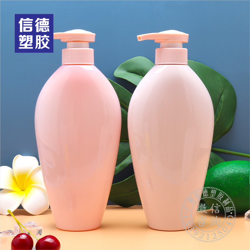 沐浴露瓶 身体乳瓶 洗手液瓶 圆肩PET塑料瓶 定制 500ml XD-066_xdbz